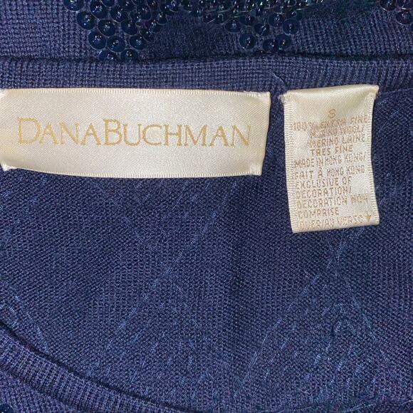DANA BUCHMAN 100% Merino Wool Sequined Sweater - Picture 5 of 9